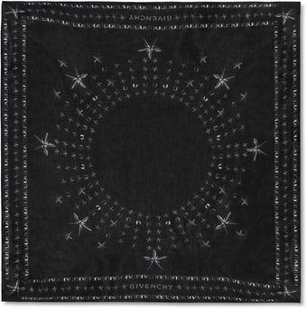 Givenchy Printed Cotton blend Scarf - Lyst