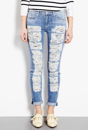 Hudson Ultra Ripped Skinny Jeans - Lyst