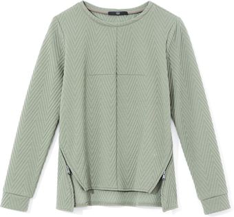 Tibi Quilted Zig Zag Knit Sweater - Lyst