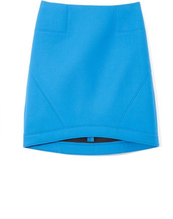 Tibi Ultramarine Bonded Techy Twill Skirt - Lyst