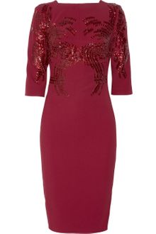 Antonio Berardi Embellished Crepe Dress - Lyst