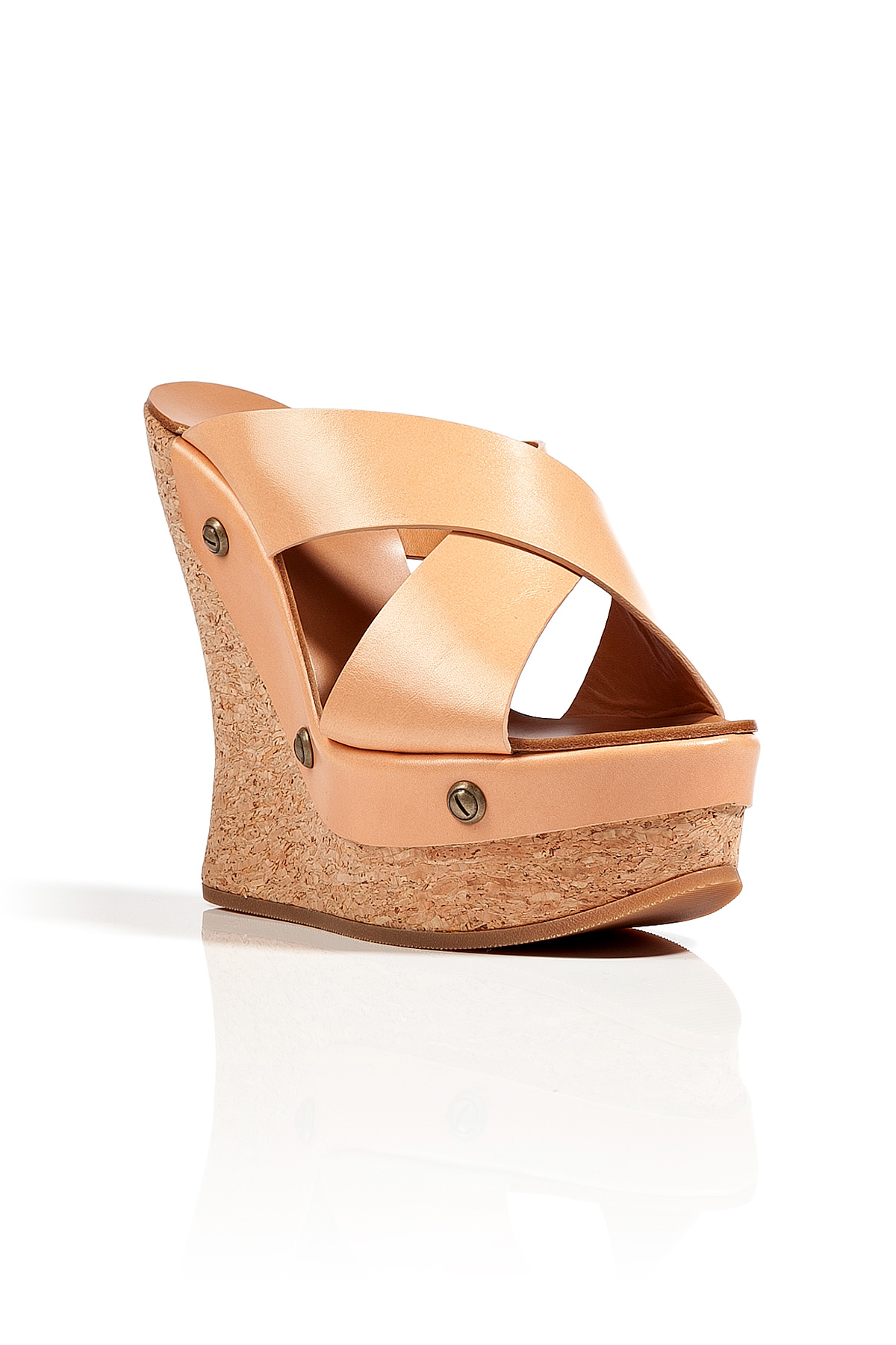 ChloÃ© Cork Wedges in Nude in Beige (nude) | Lyst