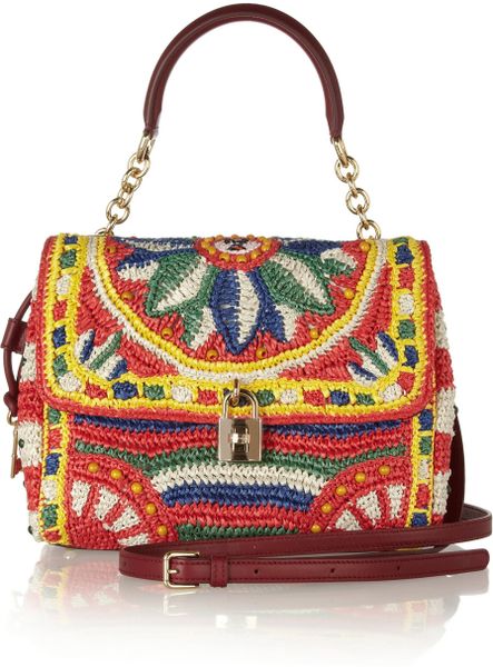 dolce and gabbana woven bag