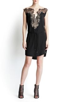 Edun Lace Inset Dress - Lyst