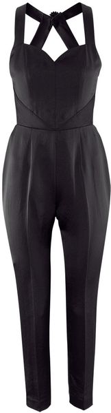 H&M Satin Jumpsuit - Lyst