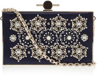Jason Wu Embroidered Satin Box Clutch - Lyst