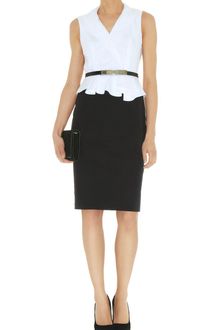 Karen Millen Geometric Broderie Dress - Lyst