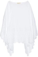 Michael by Michael Kors Embroidered Cotton Poncho