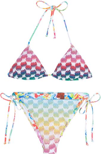 Missoni Basic Lurex Triangle Bikini - Lyst