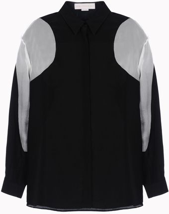 Stella McCartney Crepe De Chine Gaia Shirt - Lyst