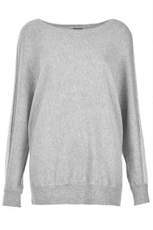 Topshop Knitted Cut Out Back Sweater - Lyst