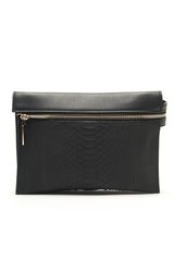 Victoria Beckham Python Zip Pouch Cross Body Bag