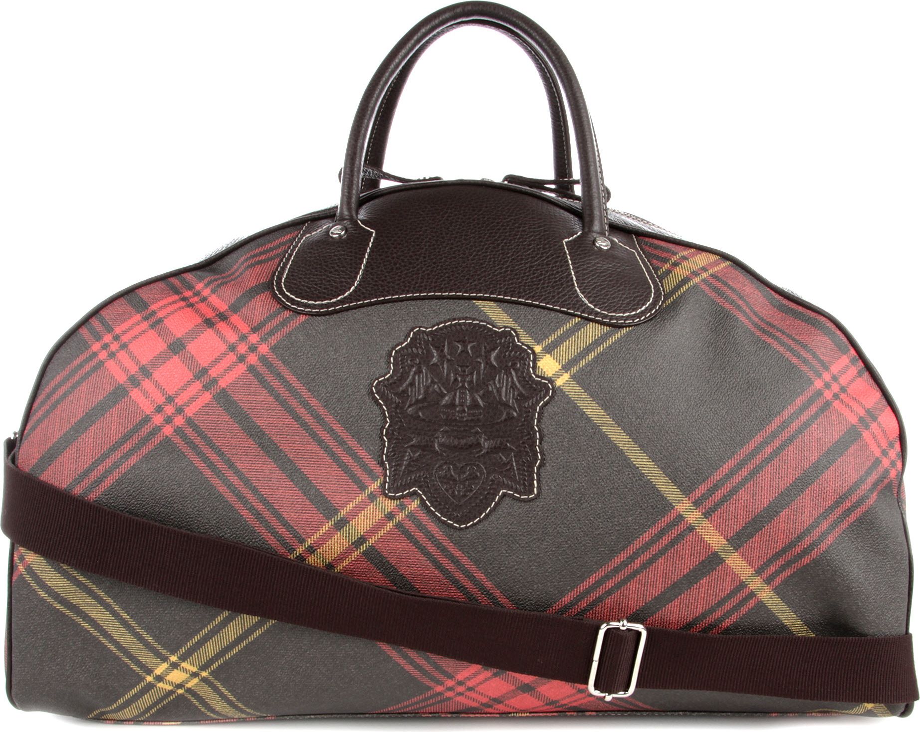 tartan holdall bag