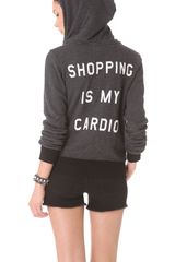 Wildfox Shopping Is My Cardio Hoodie