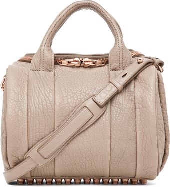 Alexander Wang Rockie Crossbody with Rose Gold in Latte - Lyst