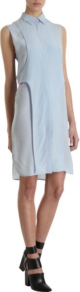 Alexander Wang Sleeveless Shirt Dress - Lyst