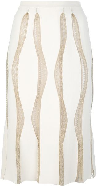Blumarine Panel Skirt - Lyst