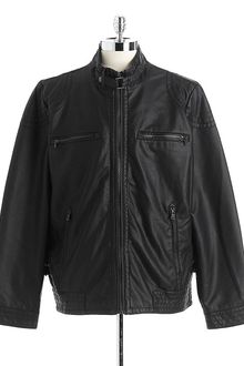 Calvin Klein Fauxleather Jacket - Lyst