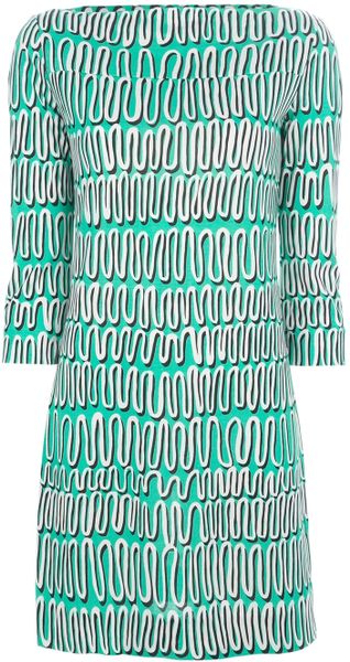 Diane Von Furstenberg Printed Dress - Lyst