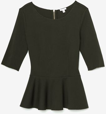 Exclusive For Intermix Ponte Peplum Top - Lyst