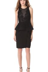Giambattista Valli Embroidered Dress with Peplum