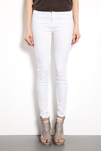 J Brand Blanc Maria Highrise Skinny Jeans - Lyst