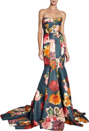 J. Mendel Floral Gown - Lyst