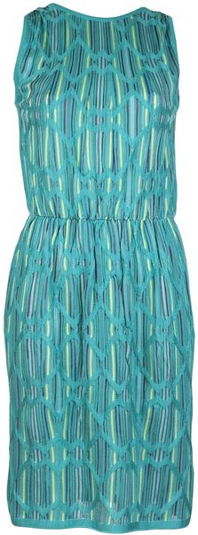 M Missoni Lattice Stripe Dress - Lyst