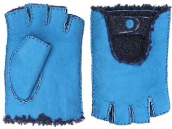 Manuel Vanni Shearling Driving Gloves - Lyst