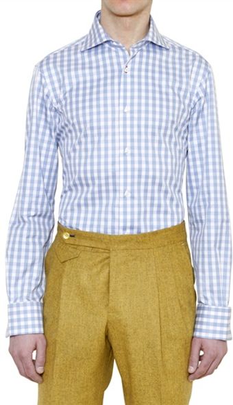 Manuel Vanni Checked Cotton Shirt - Lyst