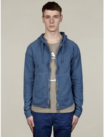 Nonnative Mens Dweller Overdyed Zipped Hooded Sweatshirt - Lyst