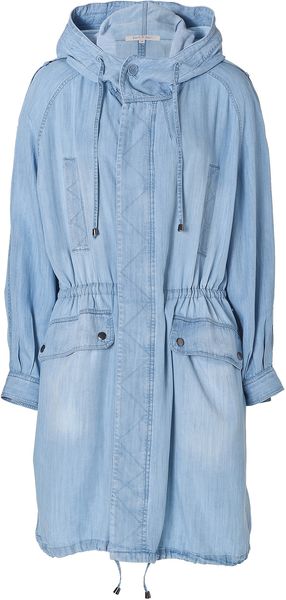 Paul & Joe Barnie Drawstring Coat in Jean - Lyst
