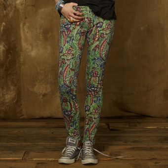 Ralph Lauren Paradise Paisley Skinny Jean - Lyst