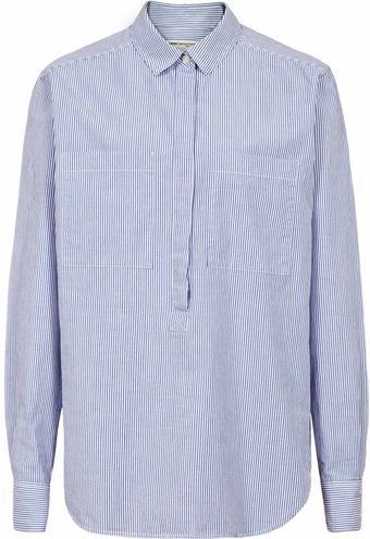 Reiss Tati Tie Back Stripe Shirt - Lyst