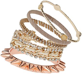 Topshop Pretty Spike Bracelet Pack - Lyst