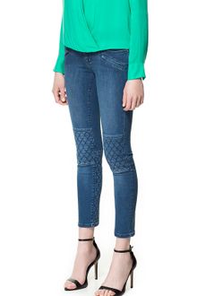 Zara Biker Jeans - Lyst