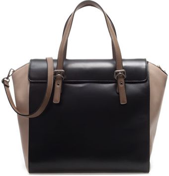Zara Shopper Bag with Buckles - Lyst