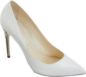 Balmain Metaleffect Heel Pump - Lyst