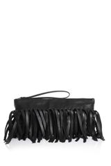 Bottega Veneta Intrecciato Woven Fringe Clutch