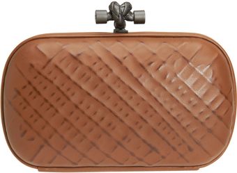 Bottega Veneta Knot Ricamo Rete Clutch - Lyst