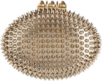 Christian Louboutin Studded Mina Clutch - Lyst