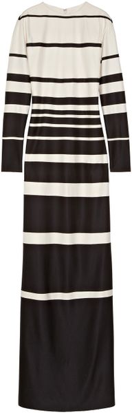 Marc Jacobs Striped Silk Jersey Maxi Dress - Lyst