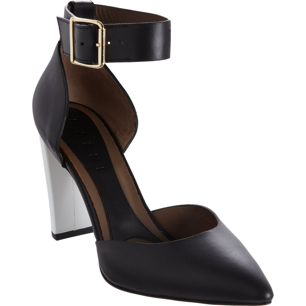 Marni Ankle Strap Dorsay Pump in Black Lyst