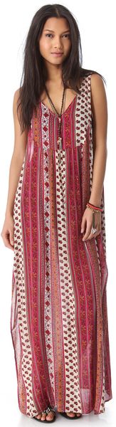 Mink Pink Maya Cover Up Maxi Dress - Lyst