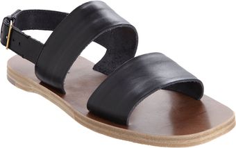 Miu Miu Double Band Slingback Sandal - Lyst
