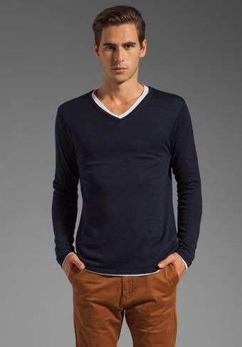 Scotch & Soda V Neck Knit Top - Lyst