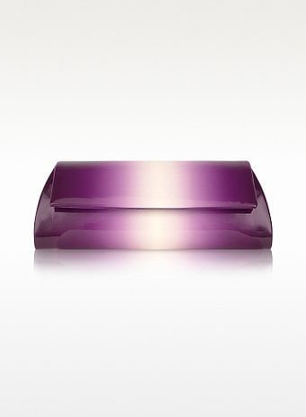 Julia Cocco' Violet Degrade Patent Ecoleather Clutch Wchain Strap - Lyst