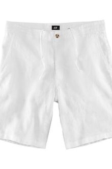 H&M Linen Shorts - Lyst