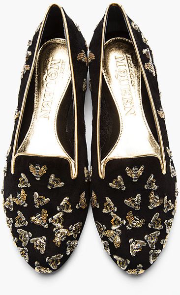 black sequin sandals flat