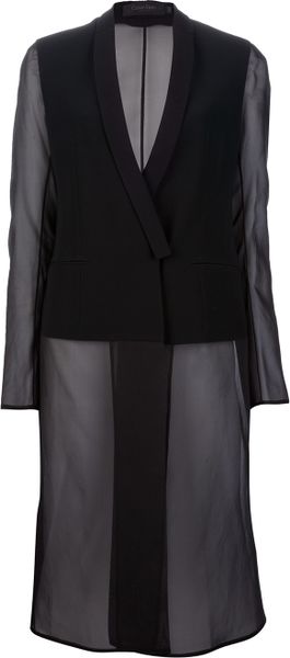 Calvin Klein Transparent Coat - Lyst